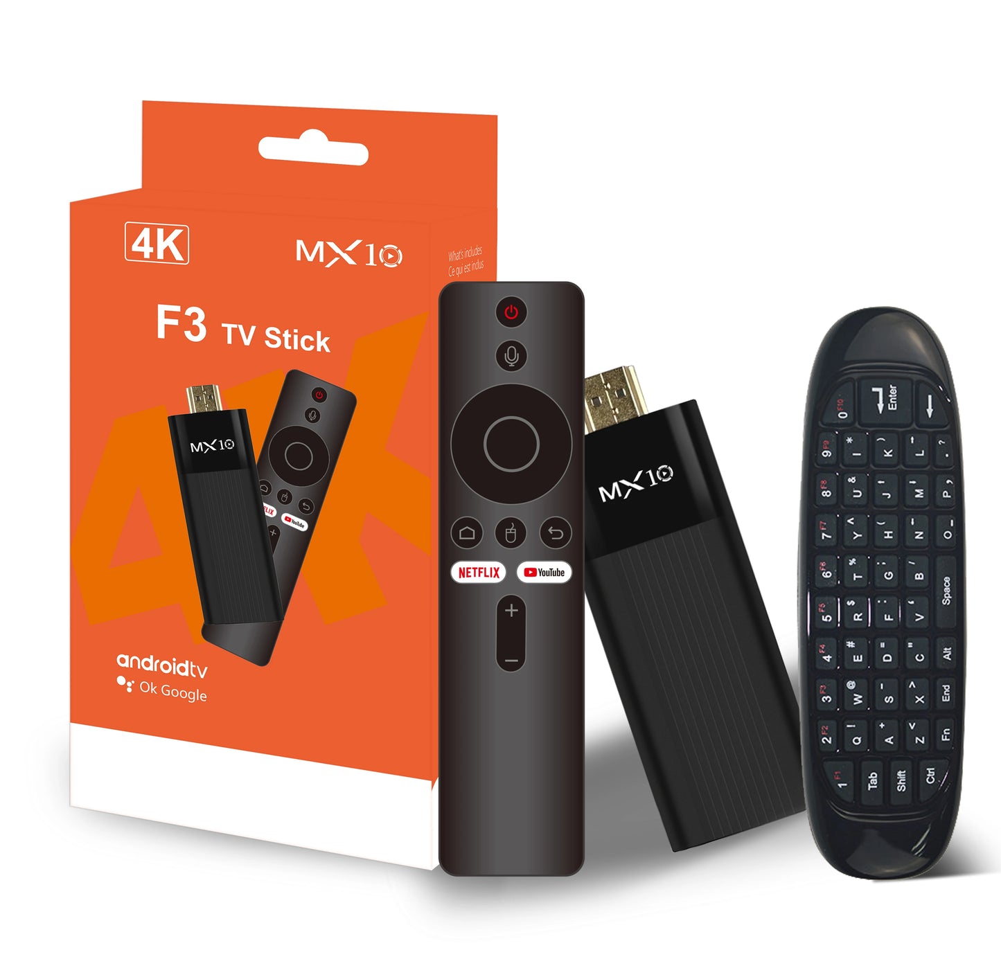 📺🔥 MX10-F3 TV Stick – Android 11, 4K Streaming, WiFi Dual-Band & 2GB+16GB Αποθήκευση 🎬