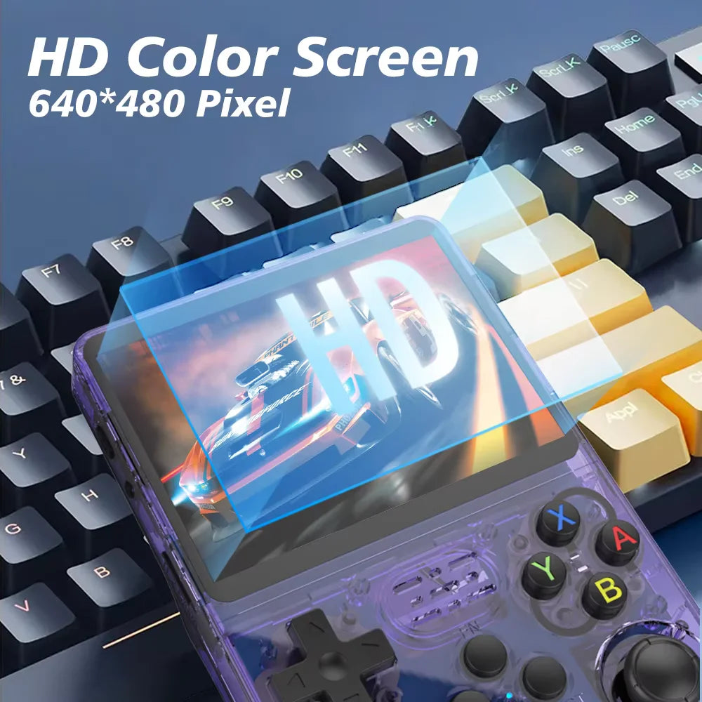 🎮🕹️ R36S Retro Handheld Game Console – 3.5’’ IPS Οθόνη, Linux System, 64GB/128GB 🎁 Φορητή Κονσόλα για Ατελείωτο Gaming