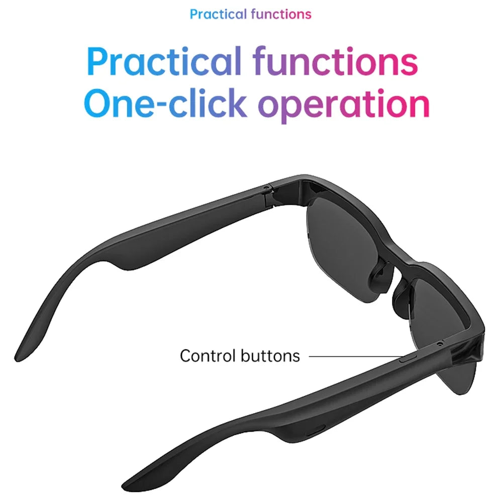 🕶 XG89 Bluetooth AI Smart Translator Glasses – 110+ Γλώσσες | UV Protection | Hands-Free Κλήσεις & Μουσική