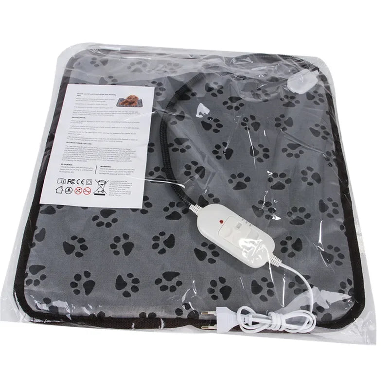 🔥🐶 Pet Heated Mat – Ρυθμιζόμενο Ηλεκτρικό Στρωματάκι για Σκύλους 🛏️⚡ Ζεστασιά & άνεση όλο το χειμώνα – με ασφάλεια και ευκολία!