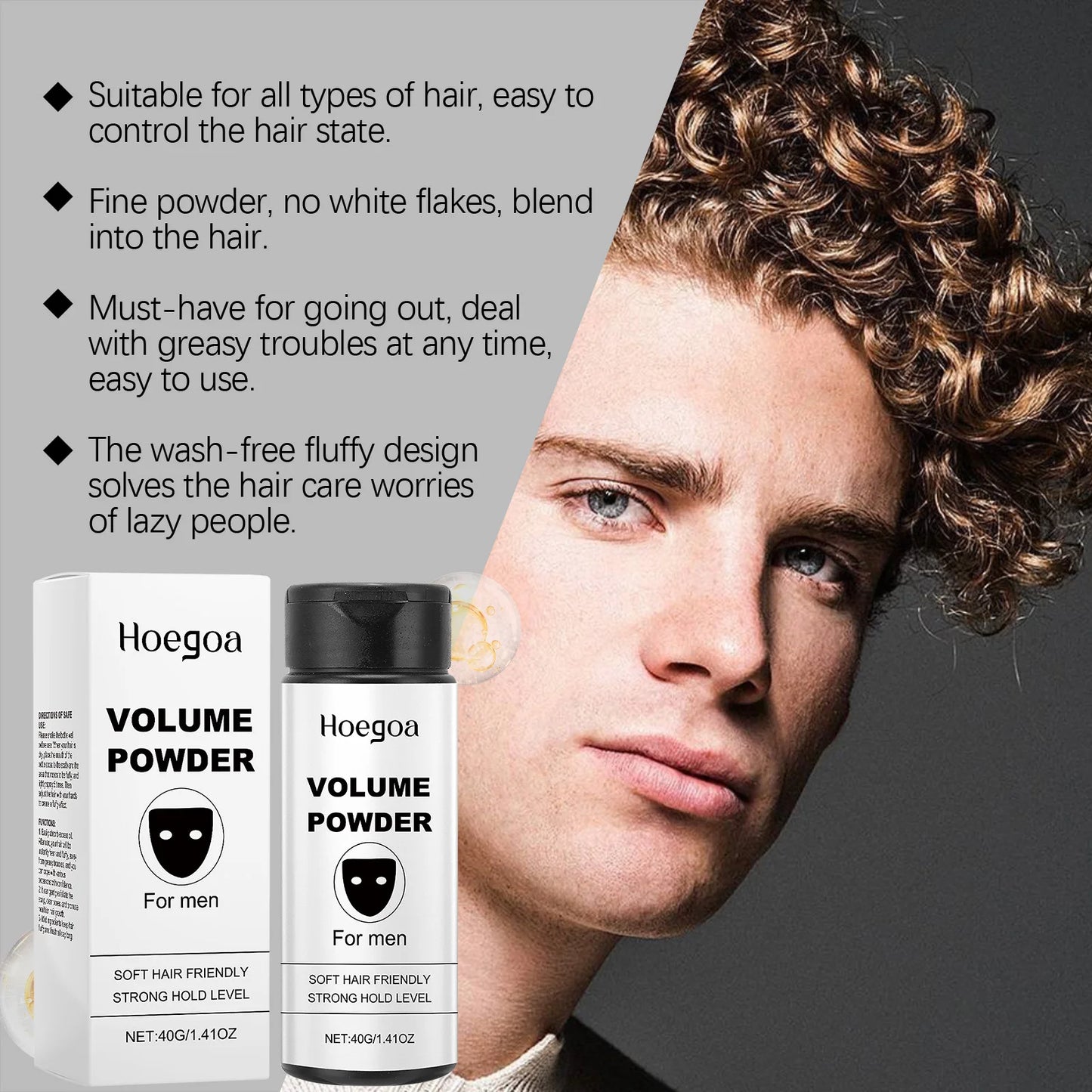 💨✨ HOEGOA Volumizing Hair Powder – Ανόρθωση, Έλεγχος Λιπαρότητας & Άμεσο Φούσκωμα Μαλλιών 🎯