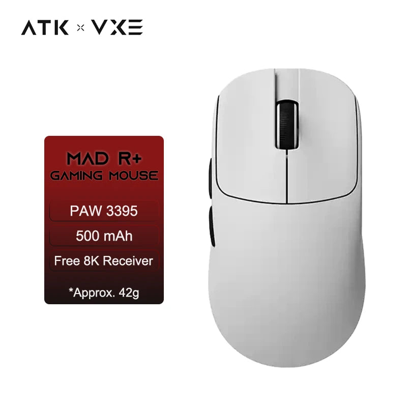 🎮🐭 ATK VXE MAD R/R MAJOR – Ασύρματο Gaming Mouse Esports με PAW3395/3950 Sensor, 8K Mode & Ultra-Lightweight 36g ⚡