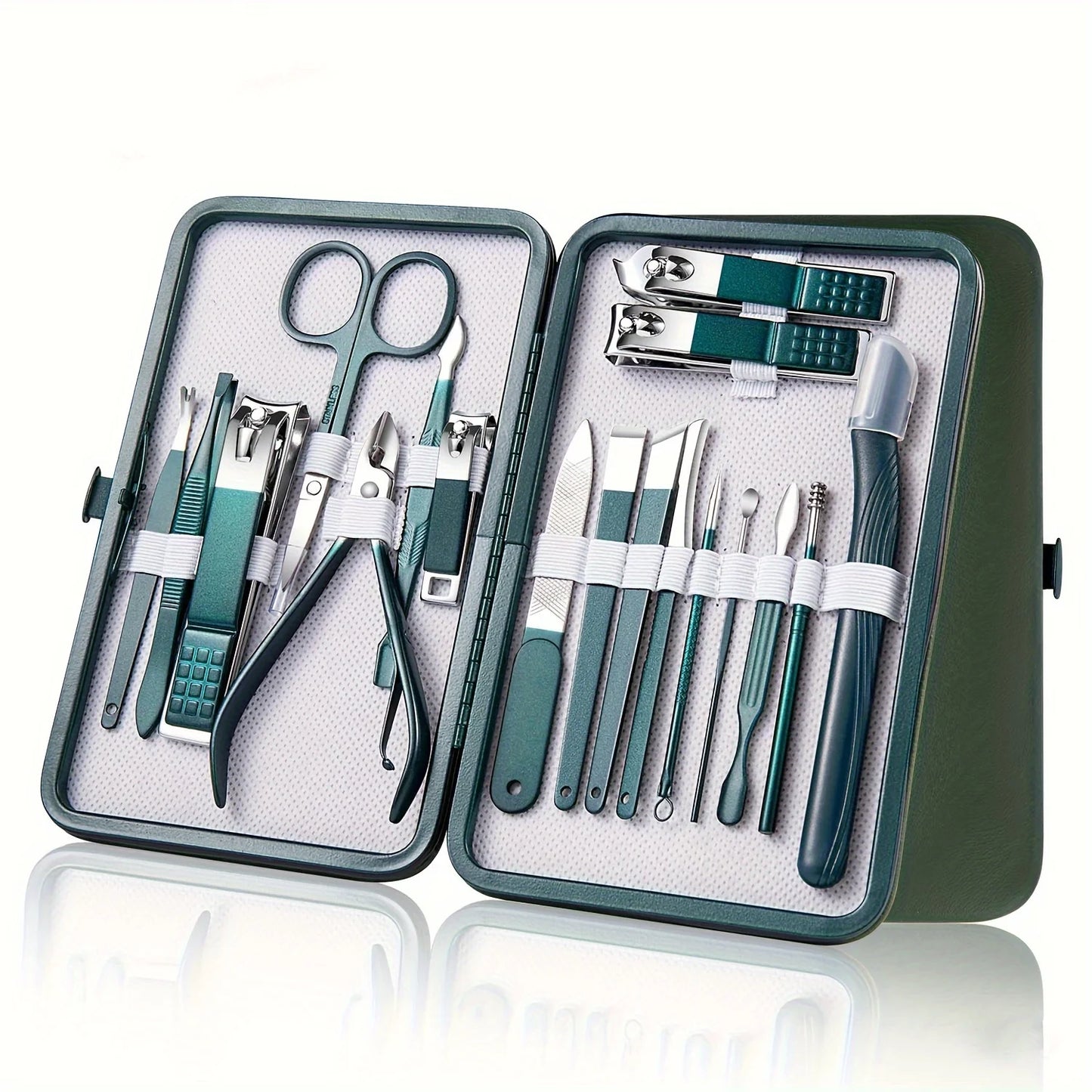 ✨ Professional Nail Care Kit – 7/10/12/18 PCS Manicure & Pedicure Set with Travel Case