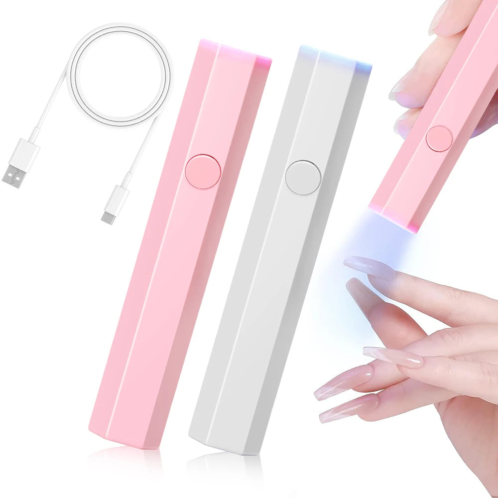 💅✨ Mini UV LED Nail Lamp – Φορητή Χειρός Λάμπα για Gel Polish 💡 Με USB Φόρτιση & Χρονόμετρο
