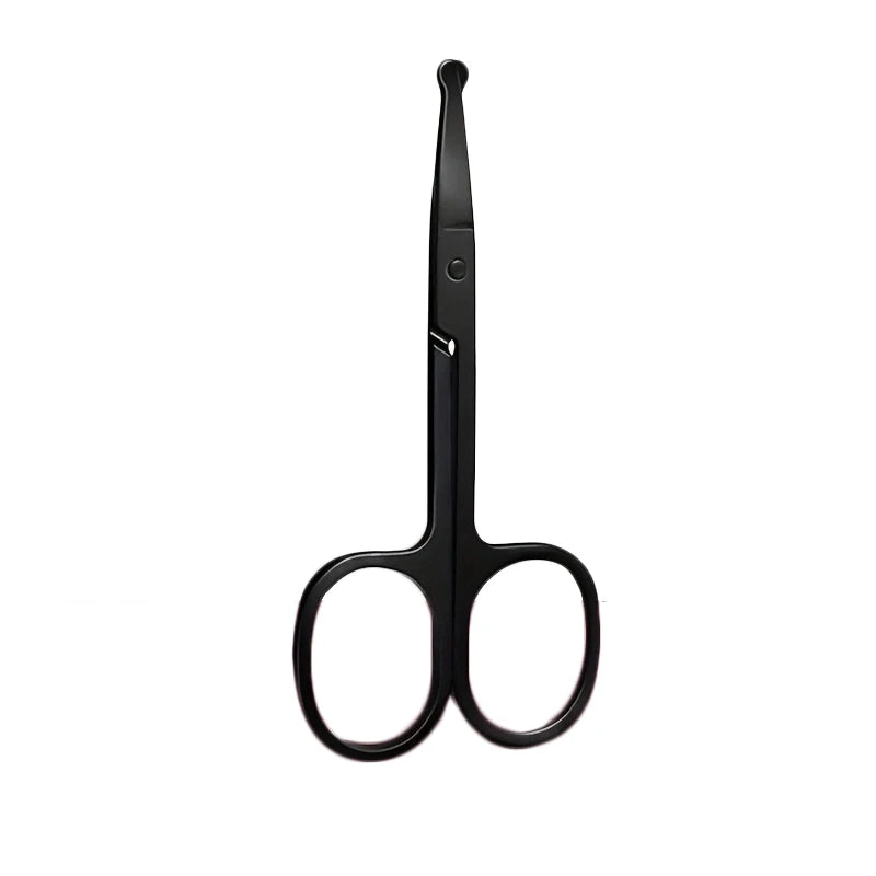 ✂️ 1PC Στρογγυλές Ψαλίδες Ασφαλείας για Τρίχες Μύτης – Stainless Steel