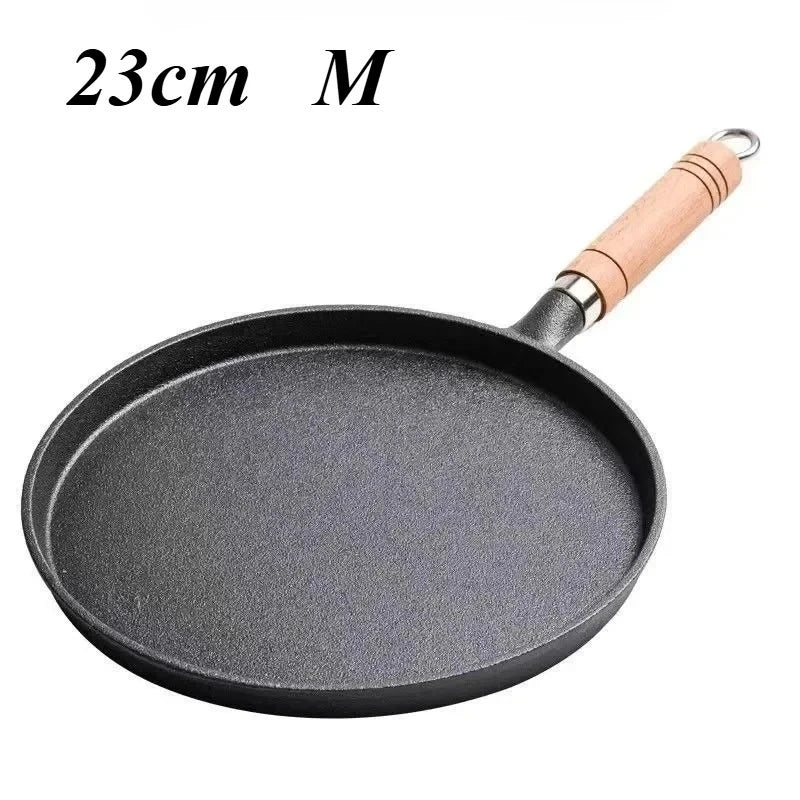 🍳 Τηγάνι Χυτοσιδήρου 26cm – Χωρίς Επίστρωση & Αντικολλητικό | Ιδανικό για Αυγά, Pancakes, Κρέπες & Μπριζόλες
