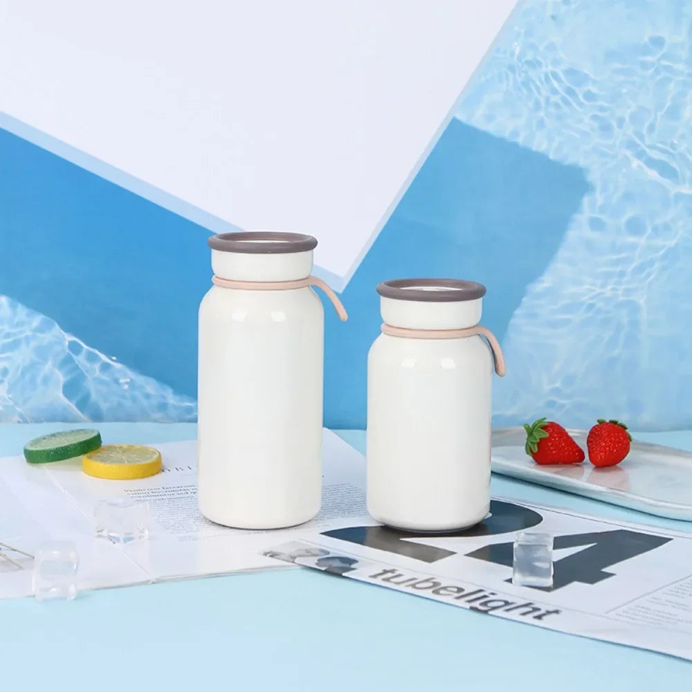 🥤✨ Μίνι Θερμός 400ml – Για Ροφήματα On-the-Go! ✨🥤 Mini Stainless Steel Insulated Water Bottle