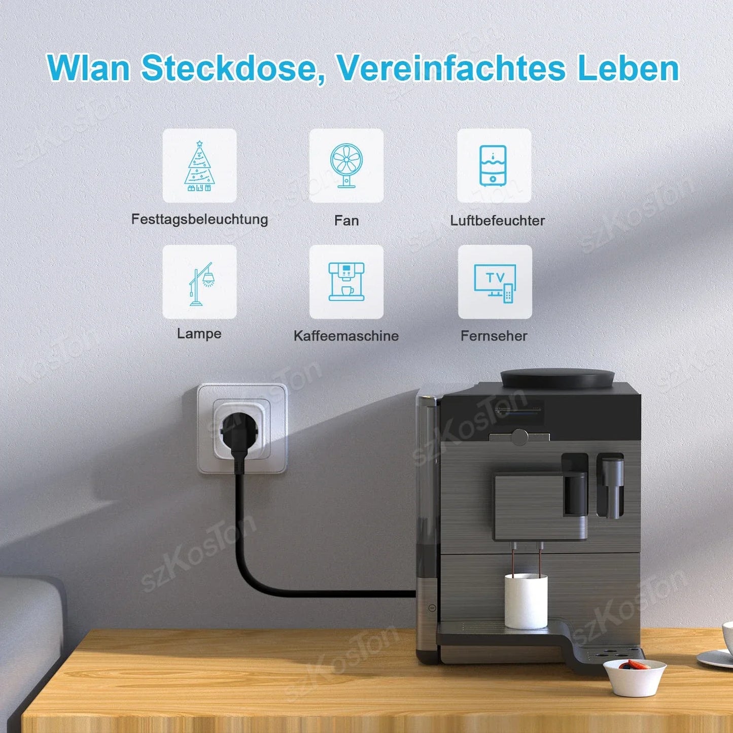 🔌📱 Tuya WiFi Smart Plug EU Socket 16A/20A – Έξυπνη Πρίζα με Power Monitor, Timer & Voice Control ⚡ Συμβατή με Alexa & Google Home
