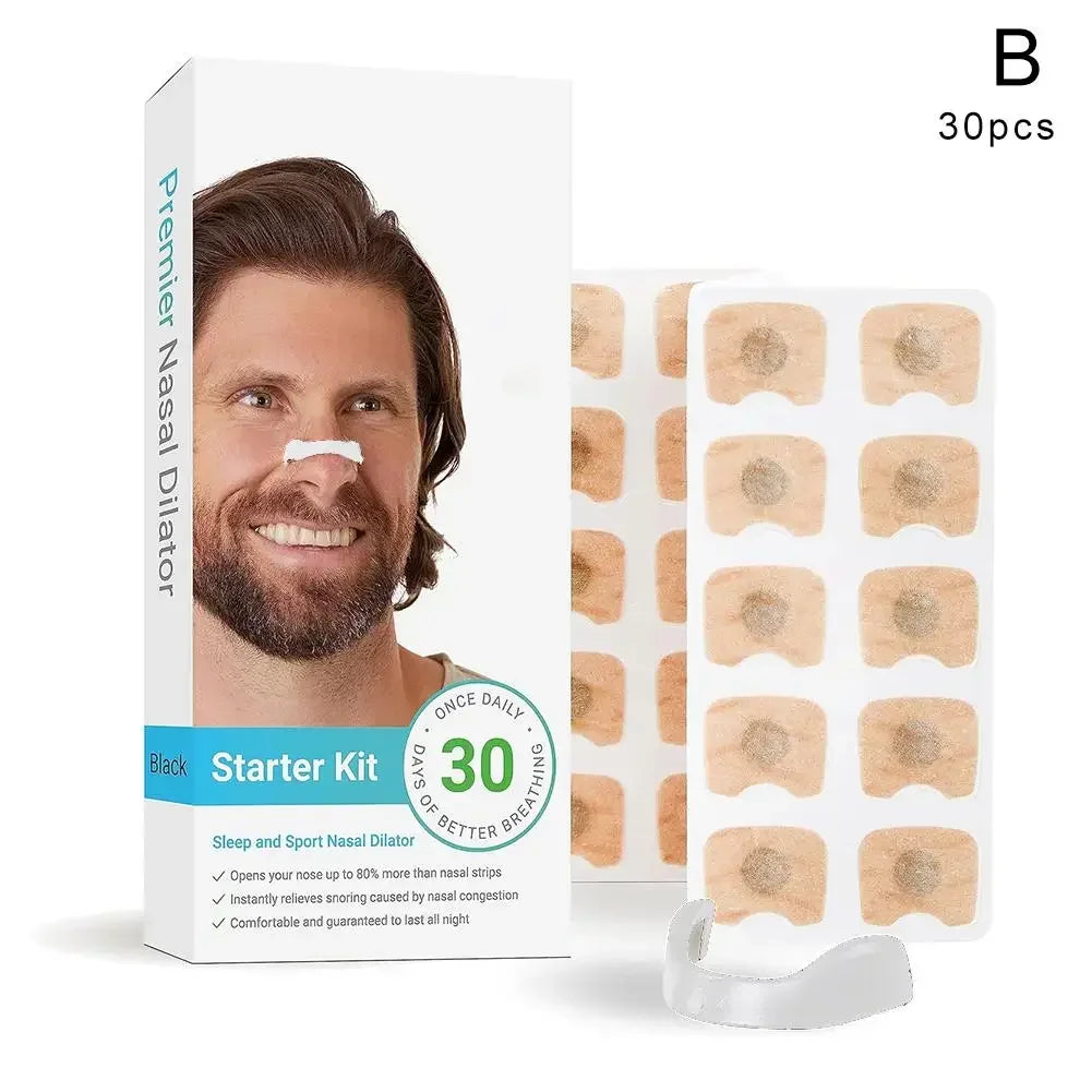 😴👃 Magnetic Nasal Dilators – Ελεύθερη Αναπνοή & Ήσυχος Ύπνος! 👃😴 Anti-Snoring Strips | Air Intake Booster | Sleep & Sports Aid | 15/30pcs