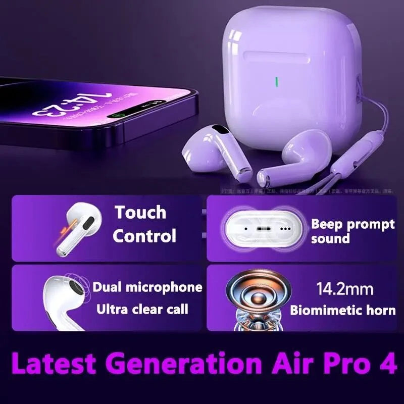 🎧 Original AIR PRO – Ασύρματα TWS Bluetooth Ακουστικά με ANC, Spatial Audio & Μικρόφωνο