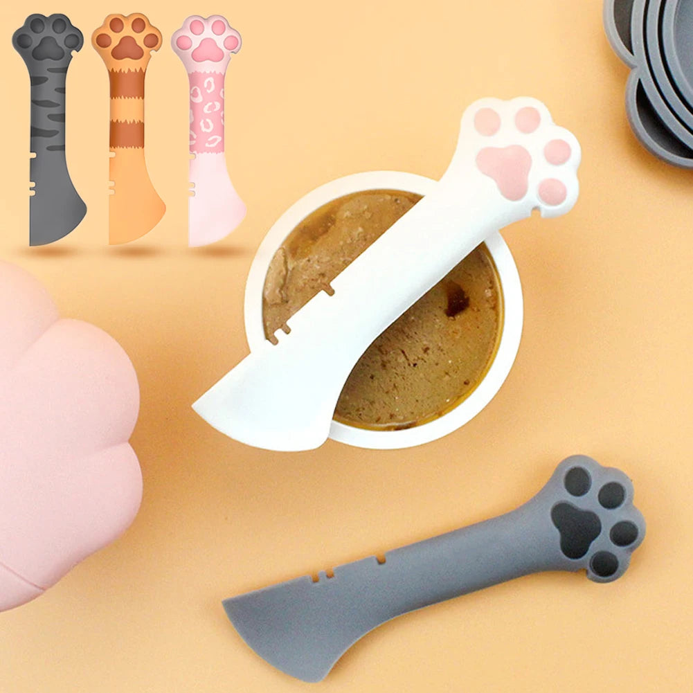 Pet Can Spoon 🥄🐾 | 3-in-1 Opener • Feeder • Scoop 🥫 | For Wet & Dry Food 🐶🐱 | Easy Feeding Tool ✅