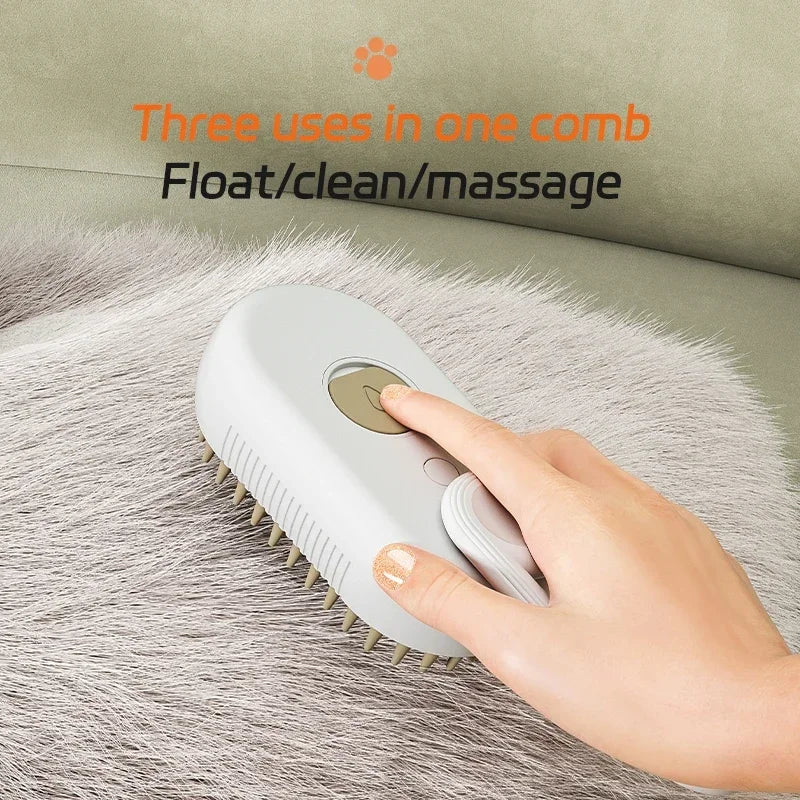 💦🐾 Pet Spray Massage Comb – Χτένα Καθαρισμού & Μασάζ με Ψεκασμό για Γάτες & Σκύλους ✨🐶🐱 Χτένισμα, καθαρισμός και φροντίδα – όλα με ένα πάτημα!