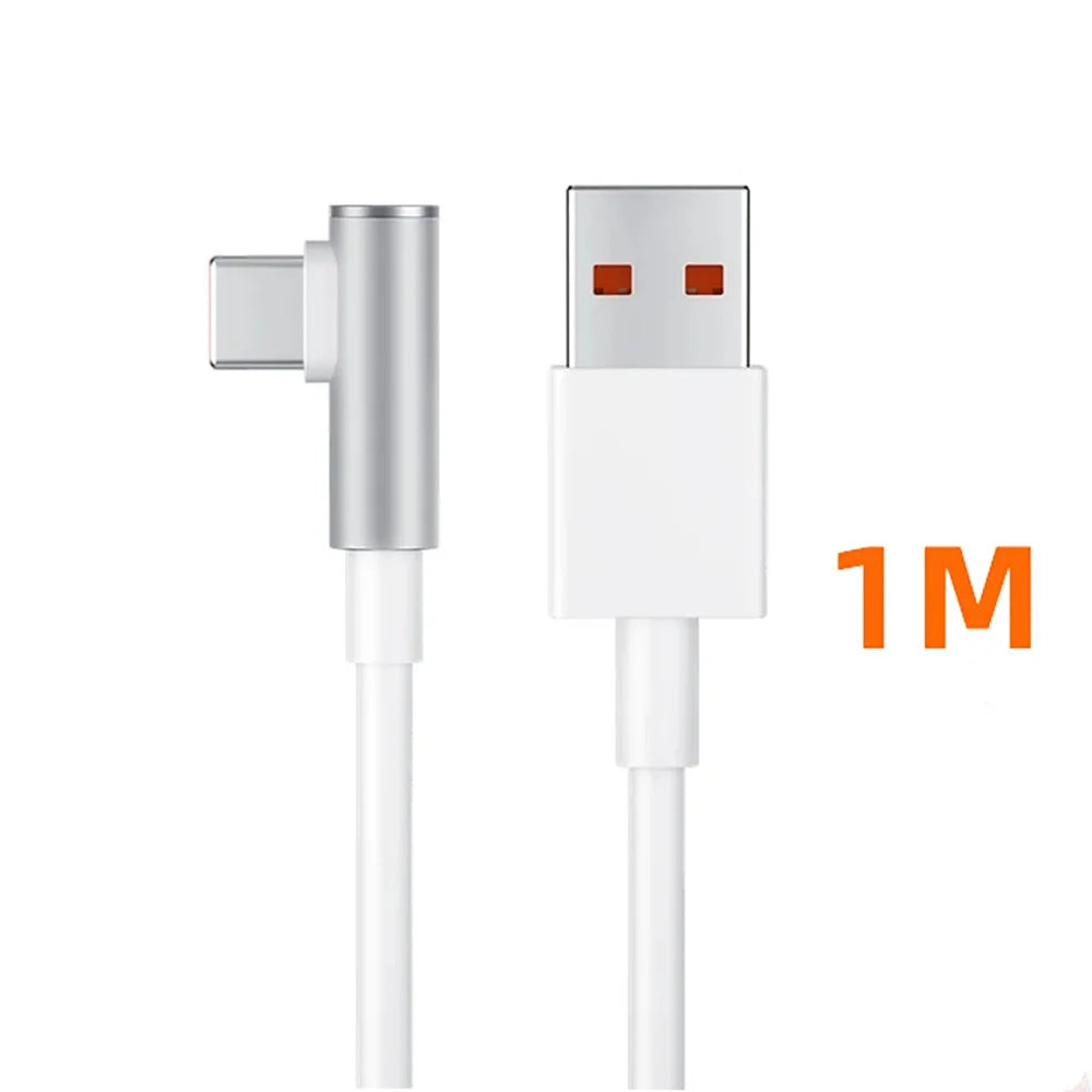 ⚡🔌 120W 6A Type-C Καλώδιο Φόρτισης – 90° Elbow Σχεδιασμός για Gaming & Super Fast Charging