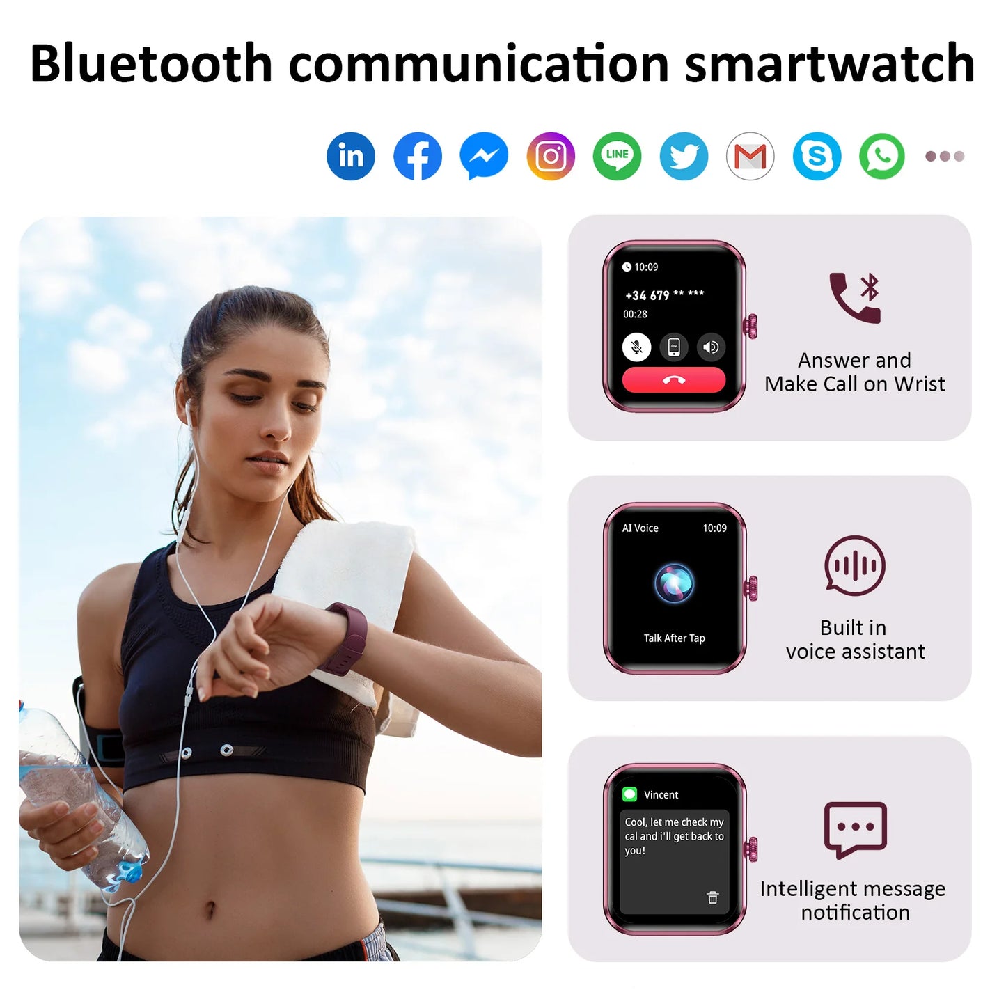 ⌚ Blackview R50 – Smartwatch 1.85" HD με SpO₂, Καρδιακό Ρυθμό & 100+ Αθλητικά Modes