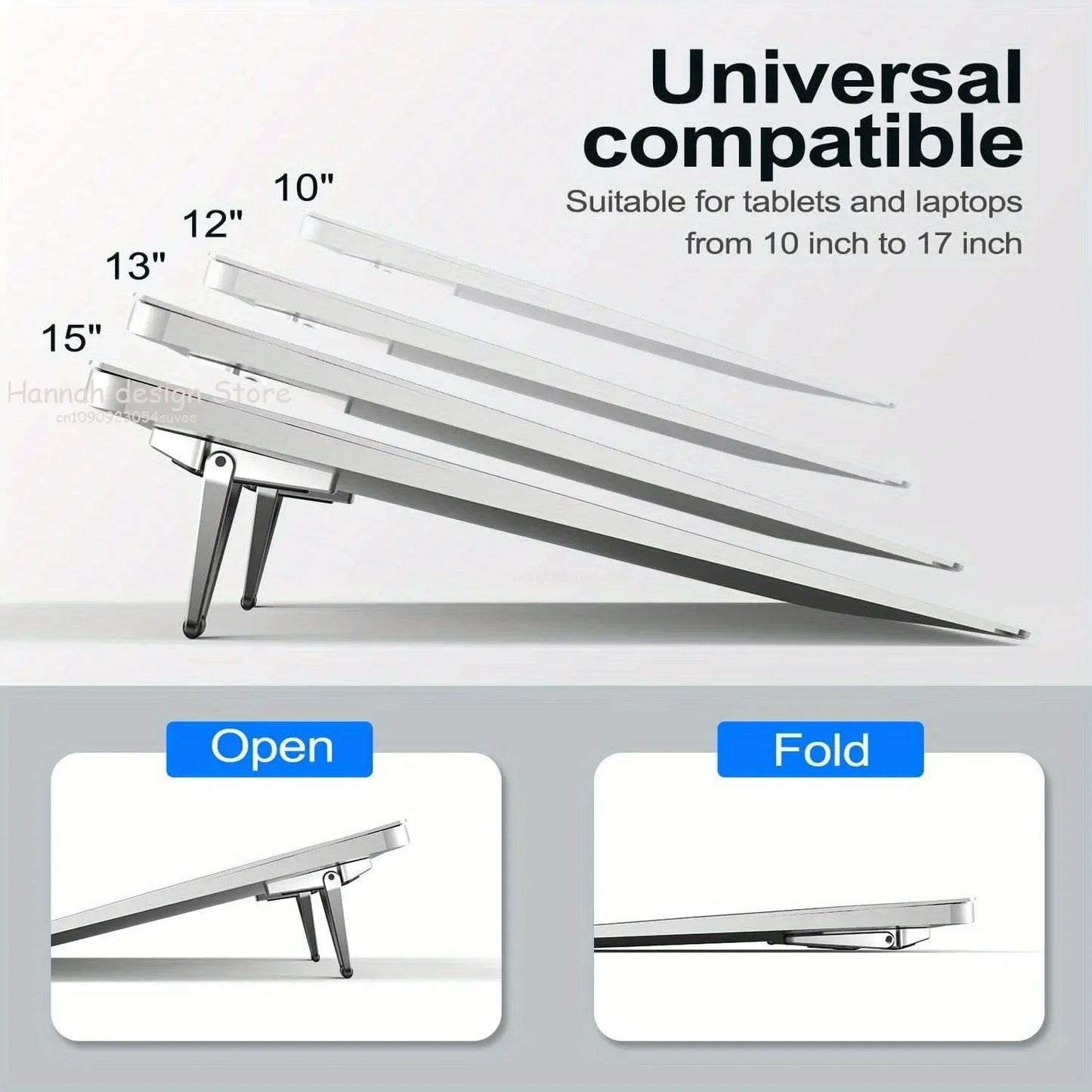 💻✨ Mini Invisible Laptop Stand – Εργονομική & Υπερφορητή Βάση Αλουμινίου 🎯