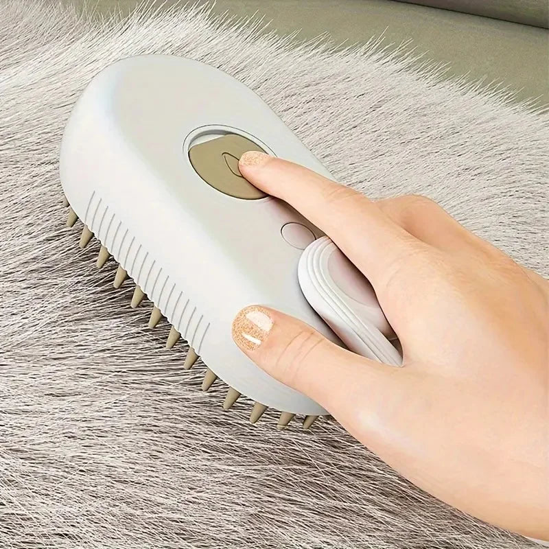 💦🐾 Pet Cleaning Spray Comb – Βούρτσα Περιποίησης με Υποδοχή Ψεκασμού για Σκύλους & Γάτες 🧴🪮 Συνδυάζει καθαρισμό & χτένισμα σε ένα εργαλείο – ιδανικό για καθημερινή περιποίηση!