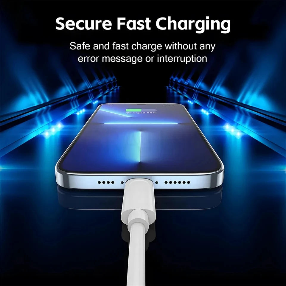 ⚡📱 10ft / 3m Ultra Long 35W PD Cable – Γρήγορη Φόρτιση & Data Sync 🎯