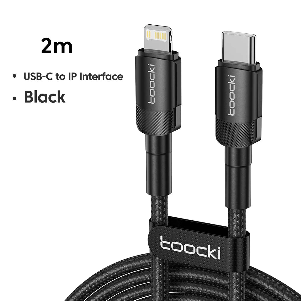 ⚡📱 Toocki PD 20W USB-C to Lightning Cable – Γρήγορη Φόρτιση & Data Sync 🎯