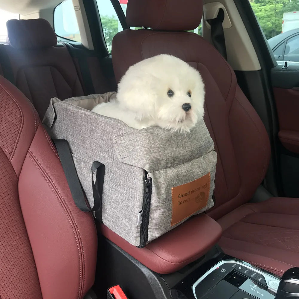 🚗🐶 Portable Console Booster Car Seat & Carrier – Πολυτελές Κάθισμα & Τσάντα Μεταφοράς για Μικρούς Σκύλους & Γάτες 🐾🛡️ Άνεση, ασφάλεια και στυλ – ακριβώς στο κέντρο της προσοχής!