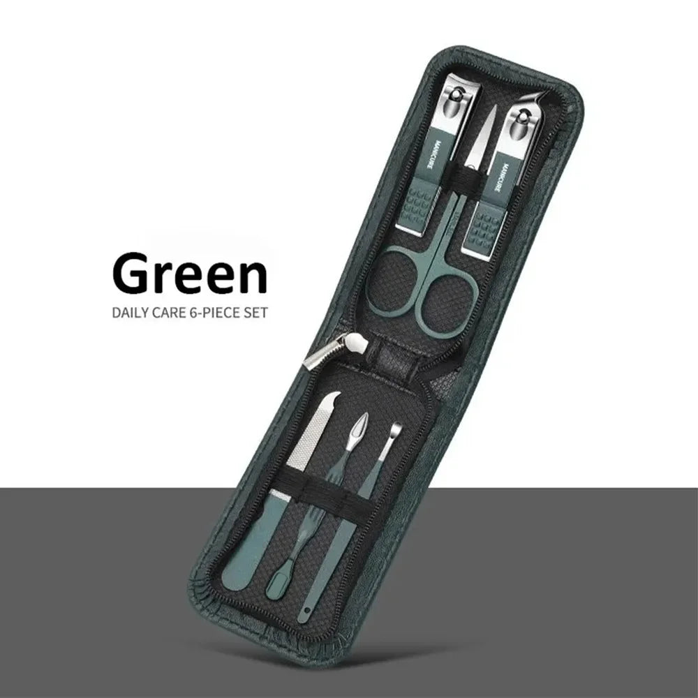 💅✂️ Σετ 6 Τεμαχίων Νυχοκόπτες & Εργαλεία Μανικιούρ – Ανδρικό & Γυναικείο High-End Kit Ομορφιάς 🌿