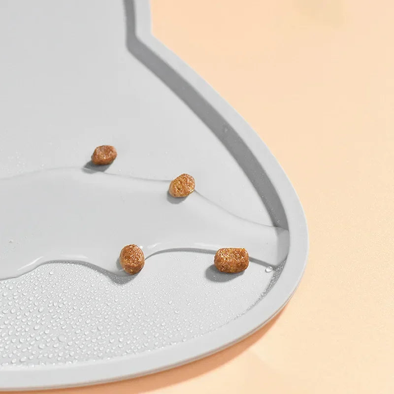 🐾🍽️ Food Grade Silicone Cat Mat – Αντιολισθητικό & Αδιάβροχο Pad Σίτισης 🧼💧 Καθαρό πάτωμα, χαρούμενο κατοικίδιο – για κάθε γεύμα!
