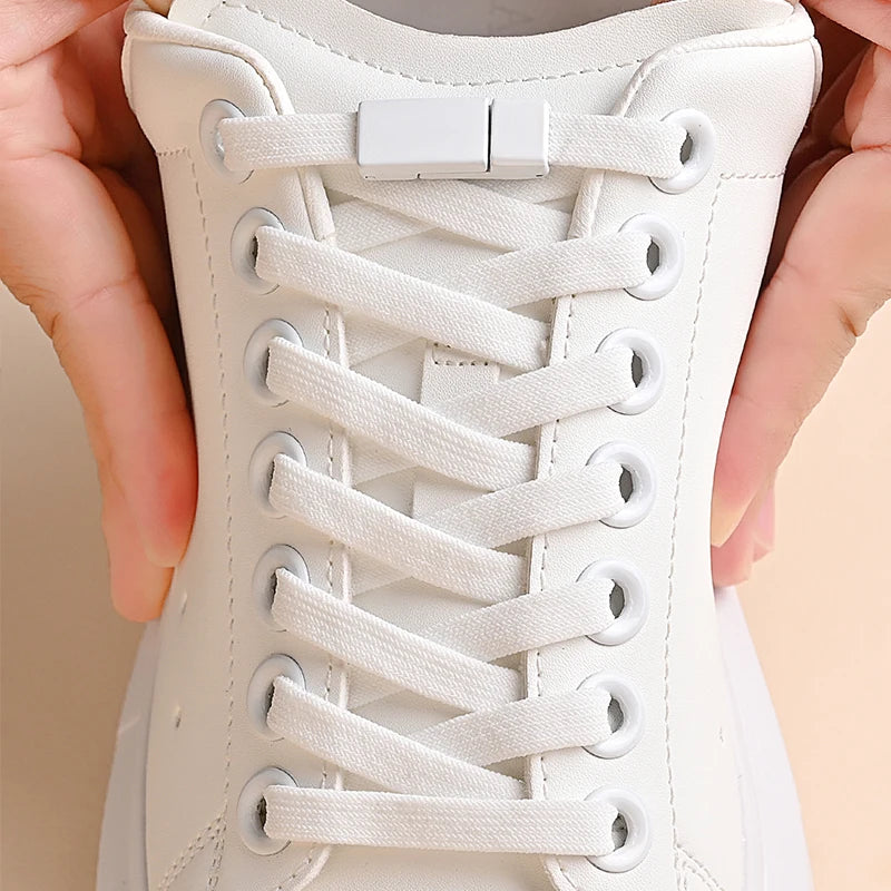 👟✨ Μαγνητικά No Tie Elastic Shoelaces – Ελαστικά Κορδόνια χωρίς Δέσιμο για Παιδιά & Ενήλικες 🚀