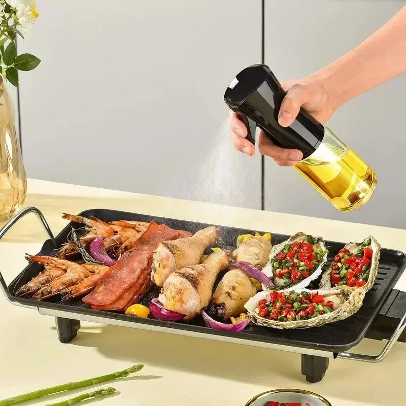 🥗🫒 Oil Spray Bottle – Επαναγεμιζόμενο Μπουκάλι Ψεκασμού για Λάδι, Ξύδι & Σάλτσες 🍳 Ιδανικό για Μαγειρική, BBQ & Baking