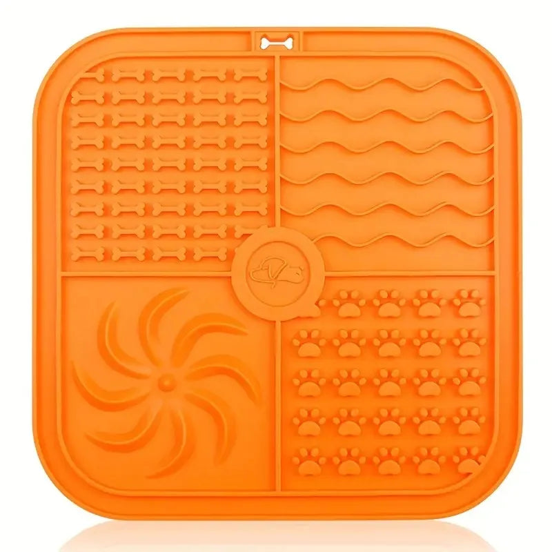 Silicone Lick Mat 🐶🍽️ | Slow Feeder & Distraction Pad 🛁 | Suction Base 🧲 | For Training & Bath Time ✅