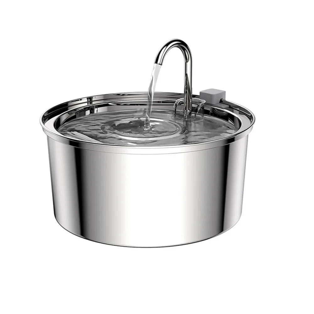💧🐾 Stainless Steel Smart Water Fountain – Αυτόματη Σιντριβάνι Ποτίστρα για Γάτες & Σκύλους με Φίλτρο & USB ✨🐶🐱 Καθαρό, φρέσκο νερό όλη μέρα – αθόρυβη λειτουργία & ανοξείδωτη αντοχή!
