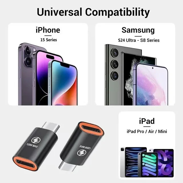 ⚡🔌 USB-C to Lightning 8-Pin Adapter – Γρήγορη Φόρτιση & Data Sync για iPhone/iPad/MacBook 🎯