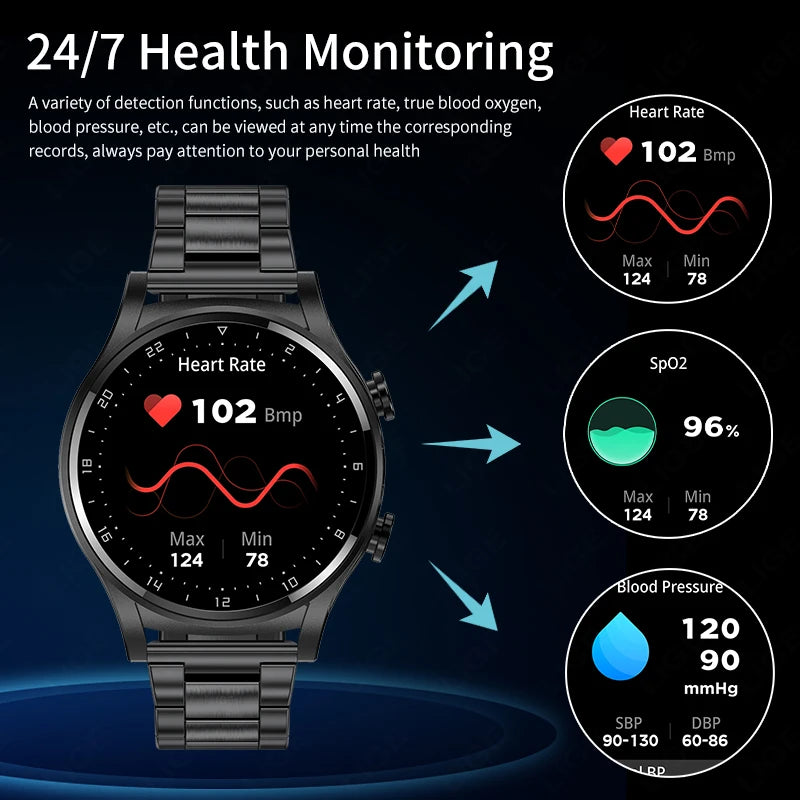 🎯 LIGE NFC Smartwatch με Ενσωματωμένα TWS Ακουστικά – 2 σε 1, Ρολόι & Ακουστικά! 🎯
