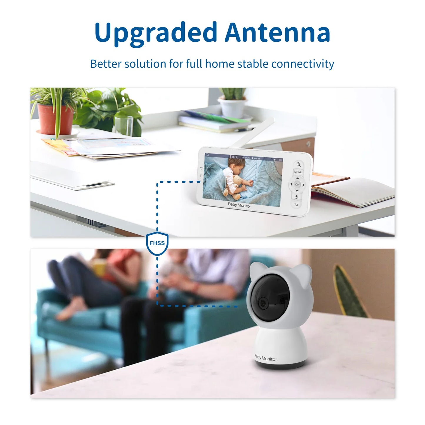 📹👶 WiFi Baby Monitor – MBOSS HD 5" LCD & Mobile App Control Η απόλυτη λύση για την ασφάλεια και την ηρεμία σου, προσφέροντας συνεχή επόπτευση του μωρού σου, όπου κι αν βρίσκεσαι! 🍼💖