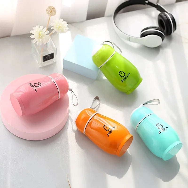 200ml Cartoon Penguin Thermos Cup | Ανοξείδωτο Ατσάλι | Παιδικό Vacuum Flask | Cute Big Belly Penguin Gift Bottle