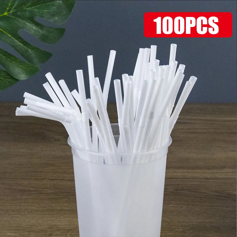 🥤🌈 Plastic Drinking Straws – Πολύχρωμα Καλαμάκια 50-1000PCS ✨ Ιδανικά για Party, Γάμους & Καθημερινή Χρήση