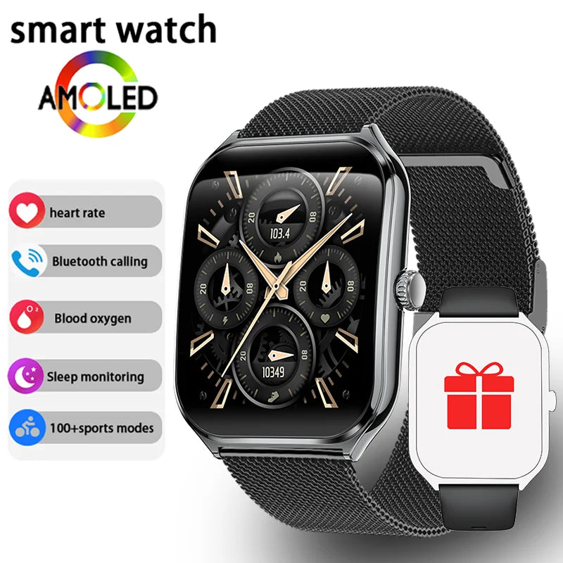 MT61 Ultra Thin Smartwatch 1.96” AMOLED – Bluetooth Κλήσεις, Always-On Display & Παρακολούθηση Ευεξίας