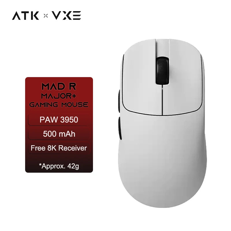 🎮 ATK VXE MAD R/R MAJOR Gaming Mouse – Ultra-Light, 8K Polling, PAW3395/3950 Sensor 🖱️ Precision meets performance. Το απόλυτο εργαλείο για pro gamers!