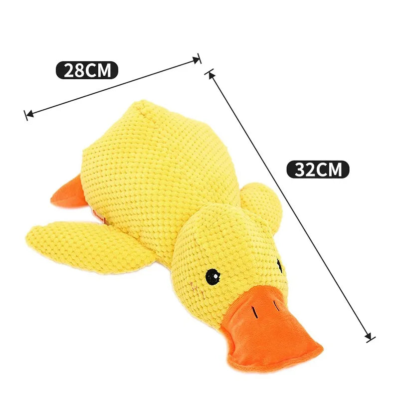HOOPET Duck Dog Toy 🦆🐶 | Plush & Squeaky 🔊 | Cuddly Sleeping Toy 💤 | For All Sizes | Interactive & Chew-Friendly ✅