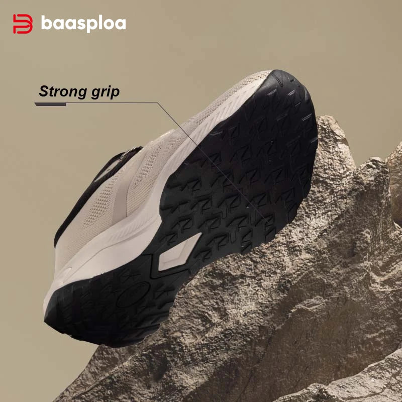 👟 Baasploa Ανδρικά Παπούτσια Πεζοπορίας – Καλοκαίρι 2025 Mesh Breathable Outdoor Sneakers 🌿🏞