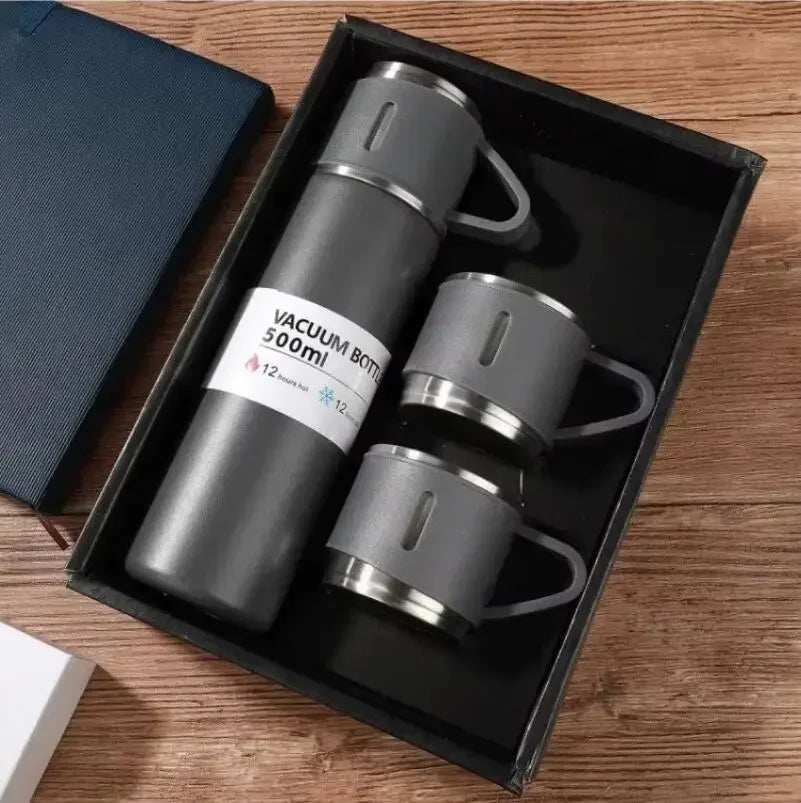 ☕🔥 500ml Θερμός Καφέ | 304 Ανοξείδωτο Ατσάλι | Business Style Thermos Bottle 👜 | Ιδανικό για Γραφείο & Ταξίδι
