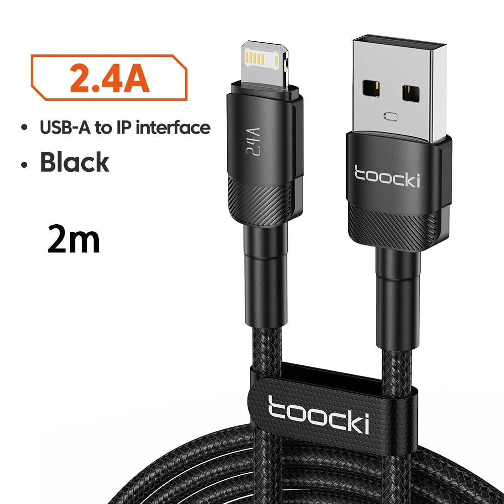⚡📱 Toocki USB Cable – Καλώδιο Φόρτισης & Δεδομένων για iPhone / iPad