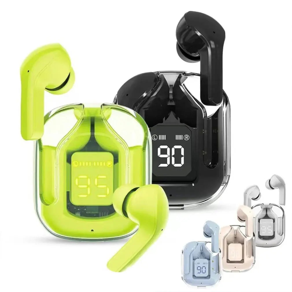 🎧✨ TWS Wireless Transparent Earphones – Bluetooth 5.1 με ENC, LED Display & Stereo HiFi Ήχο