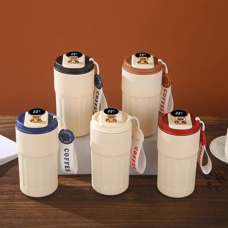☕ 450ml Smart Thermos Mug | Ανοξείδωτο Θερμός με Οθόνη Θερμοκρασίας | Ιδανικό για Καφέ, Τσάι & Ταξίδια