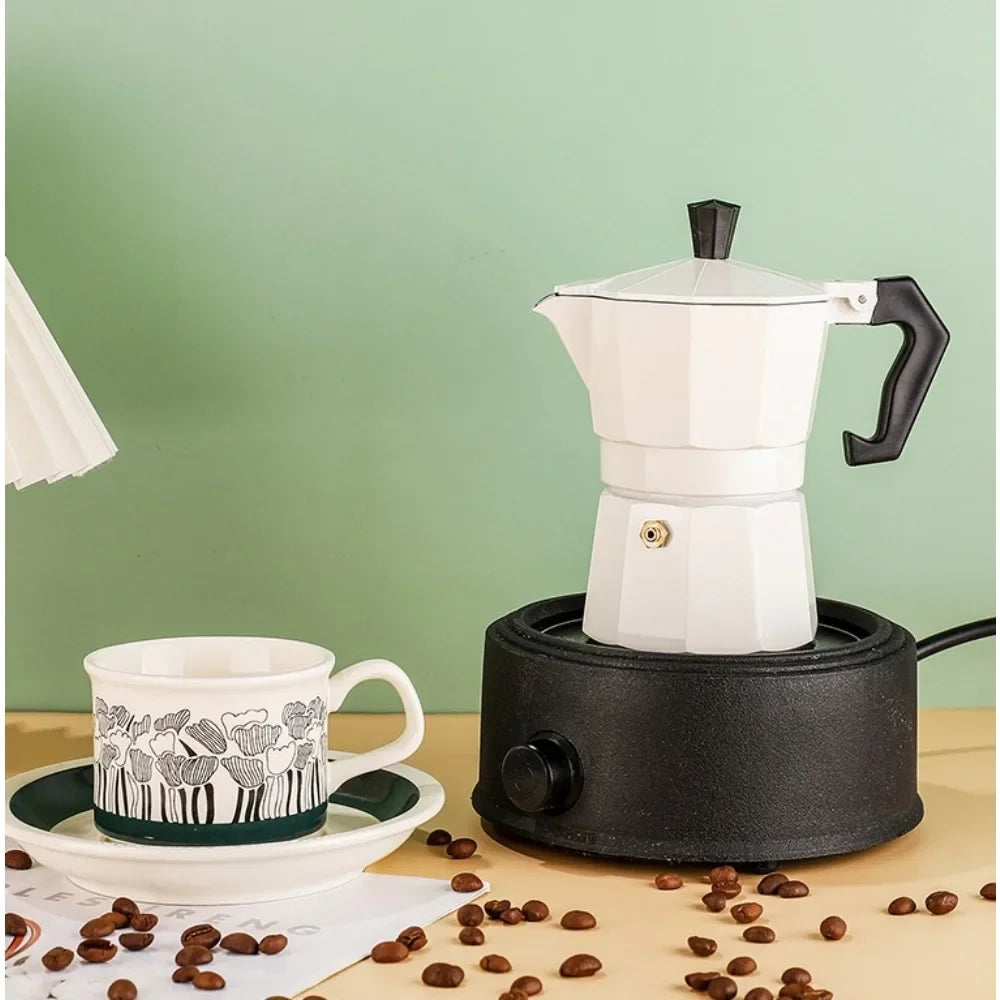 ☕✨ Κλασική Αλουμινένια Moka Pot – Ιταλικός Espresso στο Σπίτι ή στη Βόλτα! ✨☕ Aluminum Moka Coffee Pot – Italian Style Stovetop Espresso Maker