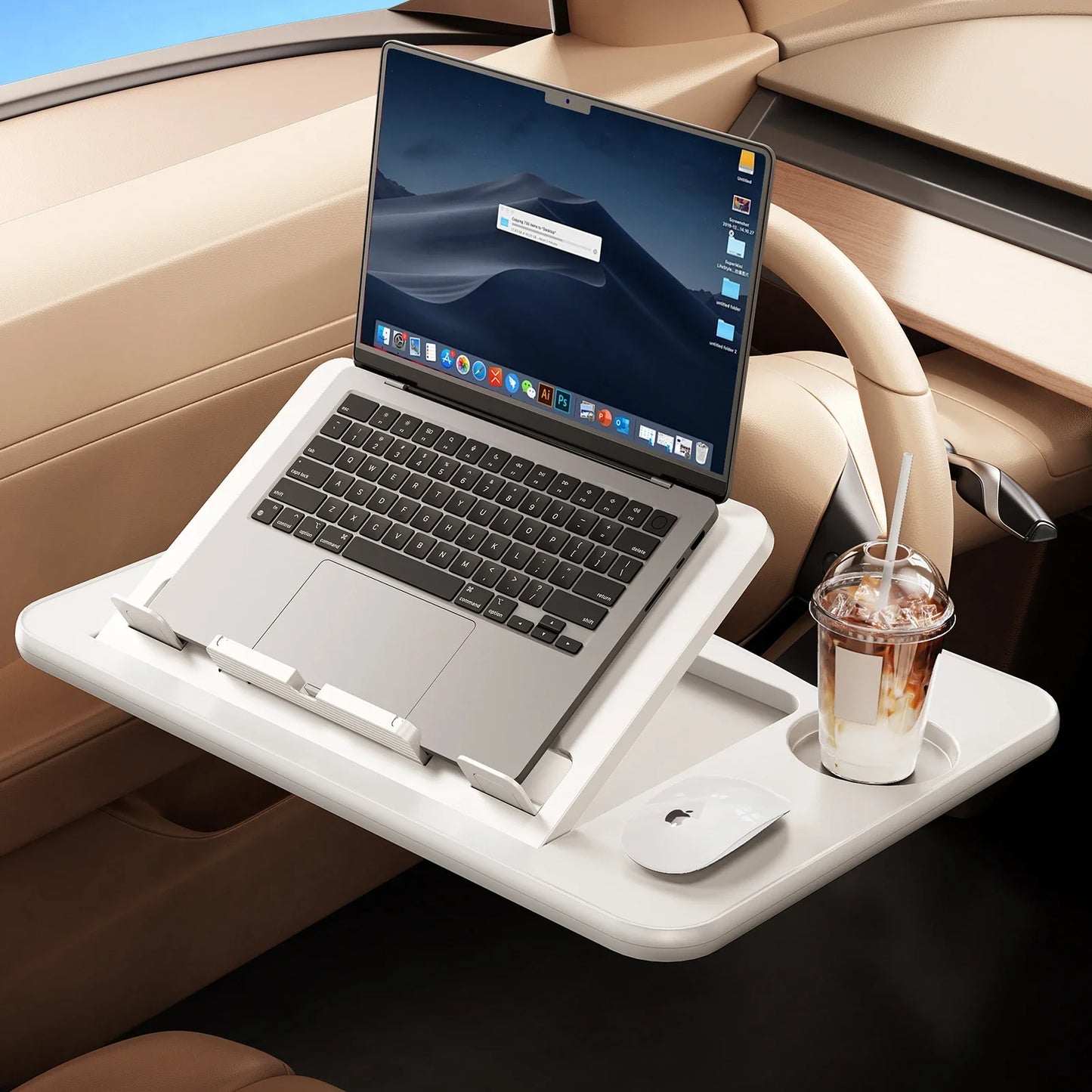 🚗💻 Oatsbasf Car Laptop Desk – Φορητό & Αναδιπλούμενο Τραπέζι για Τιμόνι 🎯
