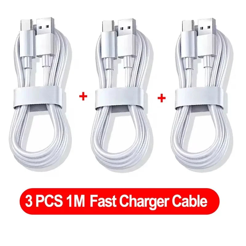 ⚡ 3PCS USB Type-C Καλώδιο 100W 10A – Super Fast Charging & Data Sync