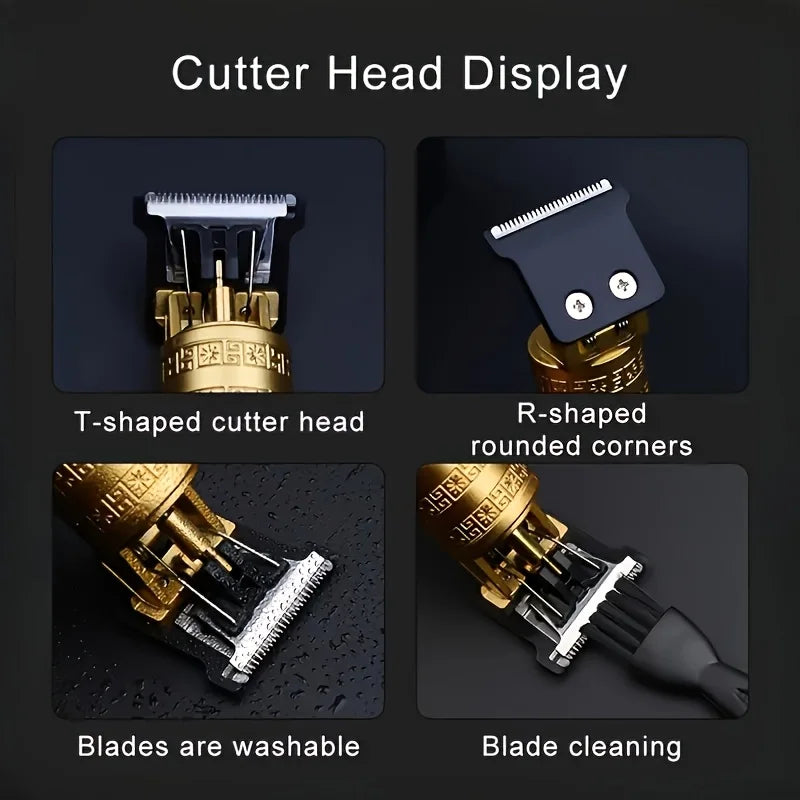 ✂️⚡ Men’s Pro Clipper – Απόλυτο Cordless Trimmer για Μαλλιά & Γένια! ⚡✂️ USB Rechargeable | Professional Hair & Beard Trimmer | Cordless Grooming Kit
