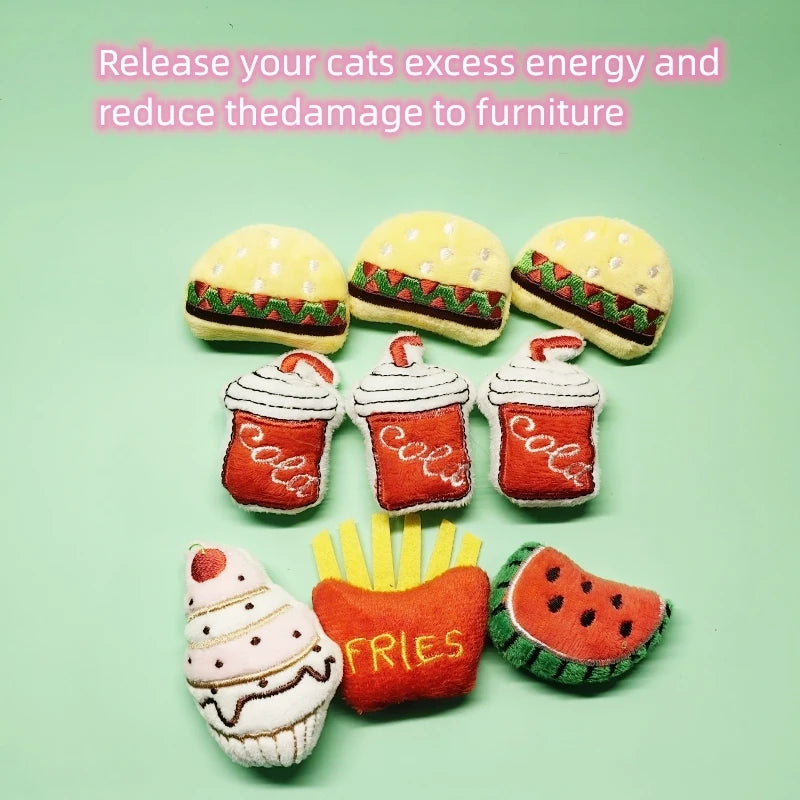 Catnip Toy Set 🐱🧸 | With Catmint 🌿 | Plush Chew Toys for Kittens 😻 | Scented & Teeth Grinding 🦷 | Fun & Relaxation ✅