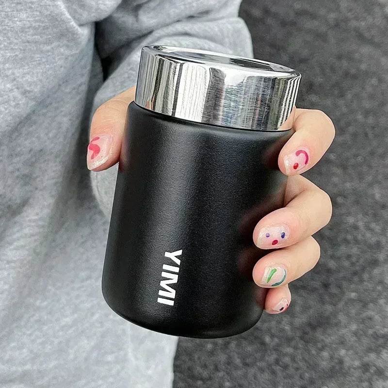 ✨ Mini Thermos Mug 230ml | 316 Ανοξείδωτο Ατσάλι | Pocket Vacuum Flask Καφέ & Τσάι