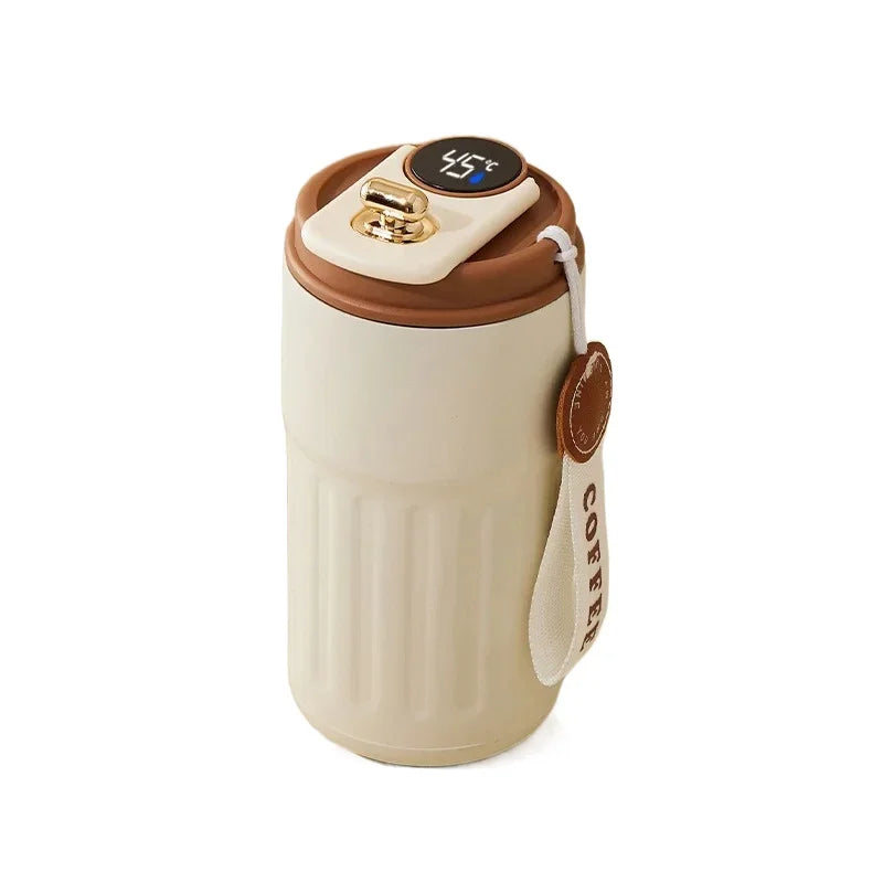 ☕ 450ml Smart Thermos Mug | Ανοξείδωτο Θερμός με Οθόνη Θερμοκρασίας | Ιδανικό για Καφέ, Τσάι & Ταξίδια