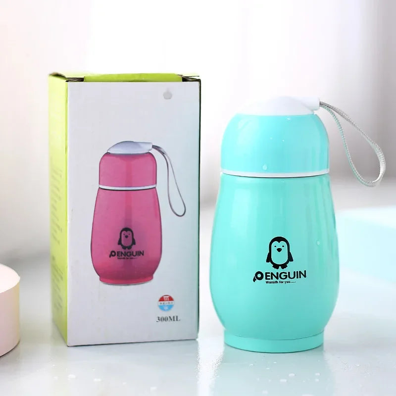 200ml Cartoon Penguin Thermos Cup | Ανοξείδωτο Ατσάλι | Παιδικό Vacuum Flask | Cute Big Belly Penguin Gift Bottle